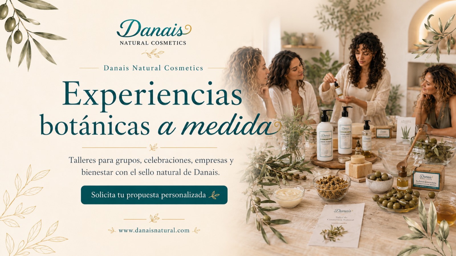 Taller botánico Danais para celebraciones y grupos