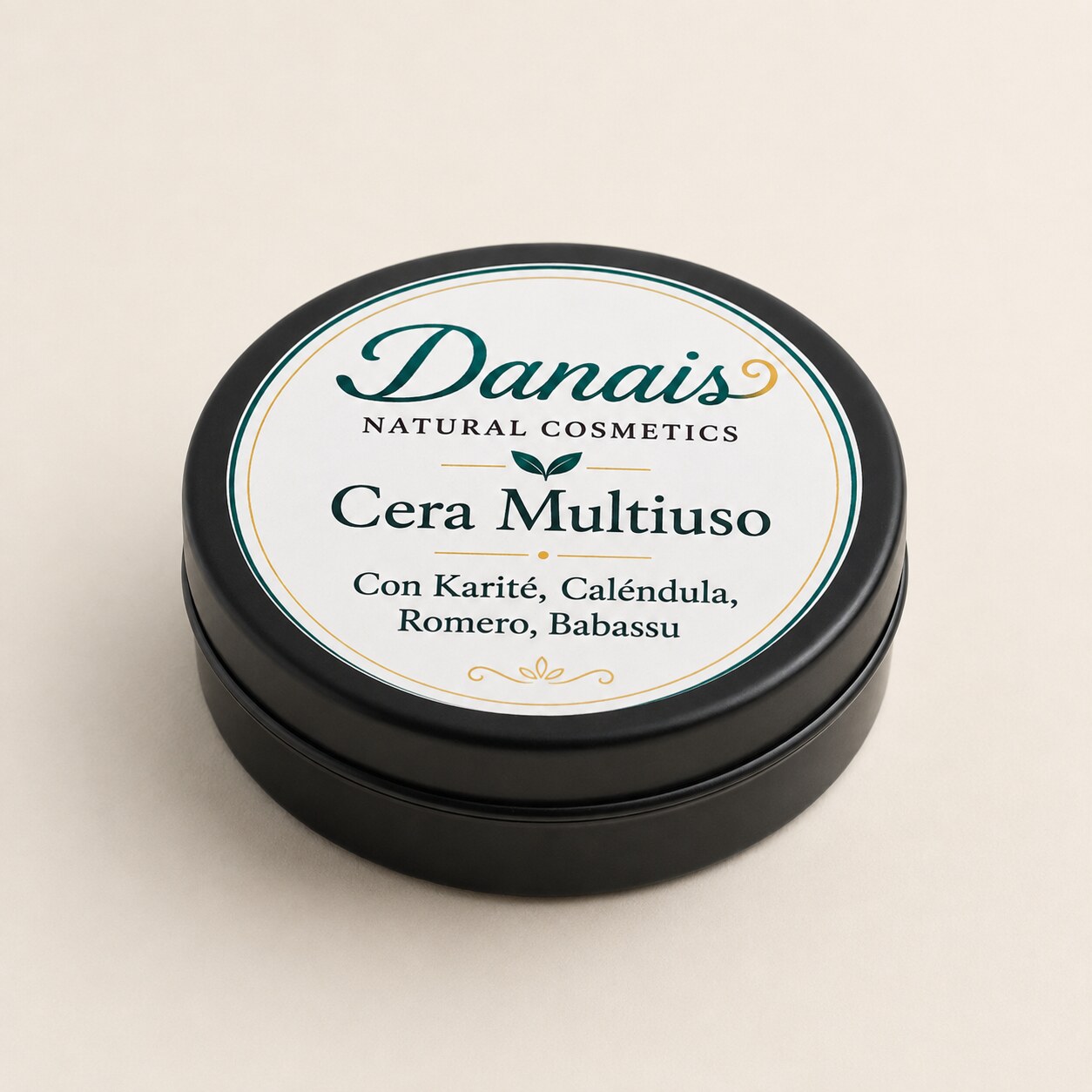 Pomada Multiuso Danais para cabello, piel y barba, con karité, caléndula, ricino y baobab
